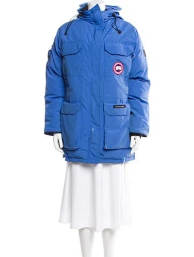 Pre-owned Canada Goose Down Coat In Blue
