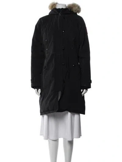 Pre-owned Canada Goose Down Coat In Blue