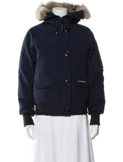 Pre-owned Canada Goose Down Coat In Blue