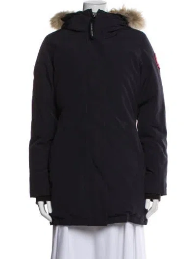 Pre-owned Canada Goose Down Coat In Blue