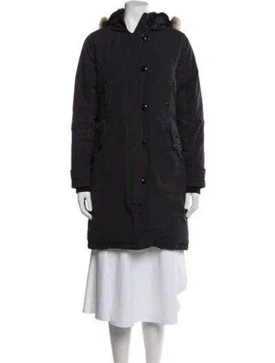 Pre-owned Canada Goose Down Coat In Blue