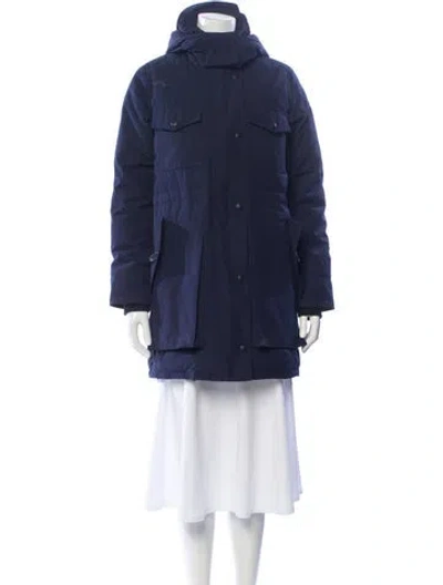 Pre-owned Canada Goose Down Coat In Blue