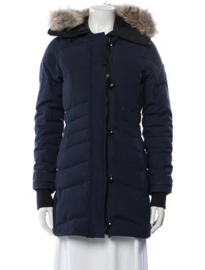 Pre-owned Canada Goose Down Coat In Blue