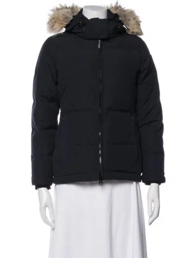 Pre-owned Canada Goose Down Coat In Blue