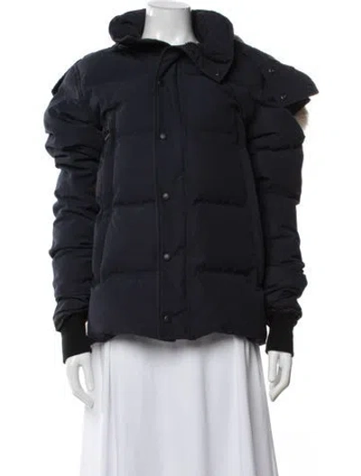 Pre-owned Canada Goose Down Coat In Blue