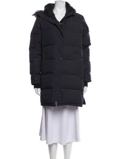 Pre-owned Canada Goose Down Coat In Blue