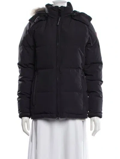 Pre-owned Canada Goose Down Coat In Blue