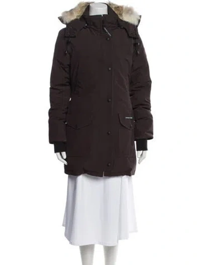 Pre-owned Canada Goose Down Coat In Brown