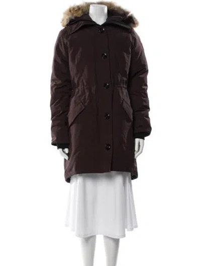 Pre-owned Canada Goose Down Coat In Brown
