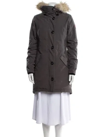 Pre-owned Canada Goose Down Coat In Gray