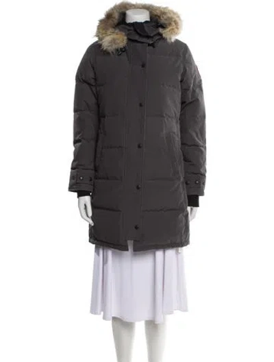 Pre-owned Canada Goose Down Coat In Gray