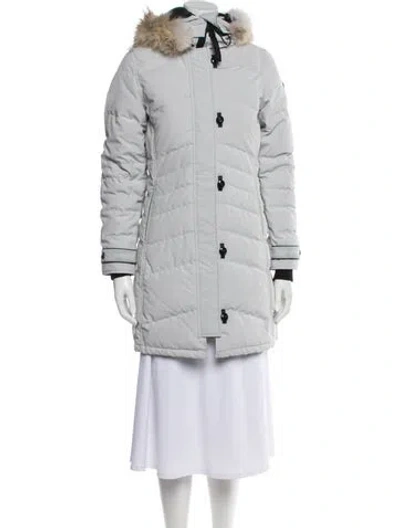 Pre-owned Canada Goose Down Coat In Gray
