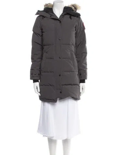 Pre-owned Canada Goose Down Coat In Gray