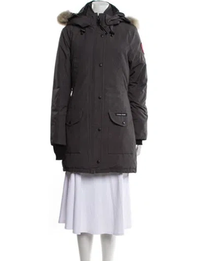 Pre-owned Canada Goose Down Coat In Gray