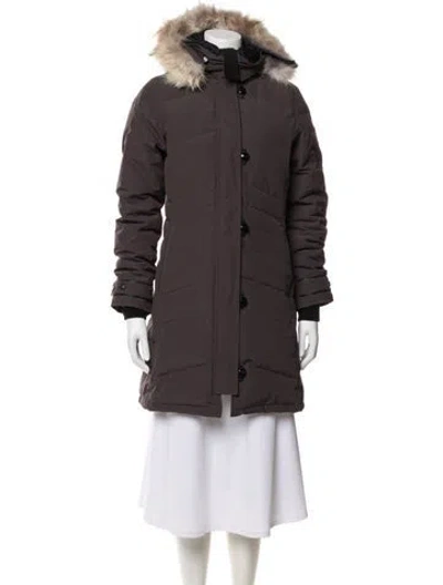Pre-owned Canada Goose Down Coat In Gray