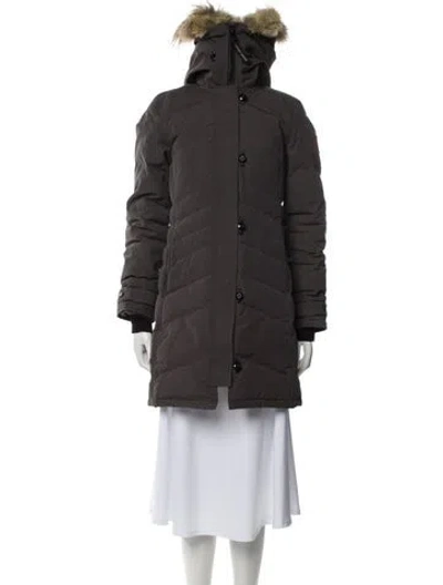 Pre-owned Canada Goose Down Coat In Gray