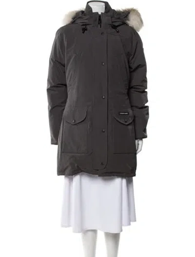 Pre-owned Canada Goose Down Coat In Gray