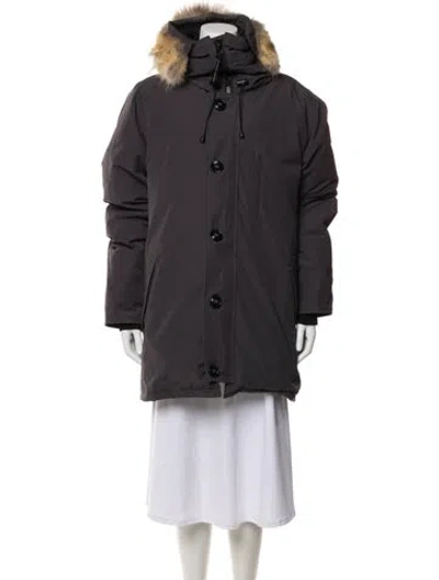 Pre-owned Canada Goose Down Coat In Gray