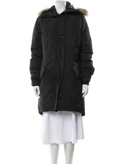 Pre-owned Canada Goose Down Coat In Gray