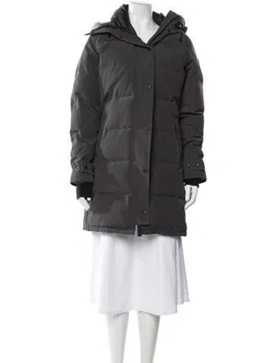 Pre-owned Canada Goose Down Coat In Gray