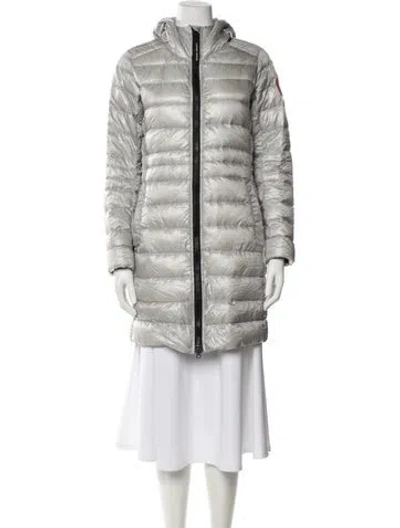 Pre-owned Canada Goose Down Coat In Gray