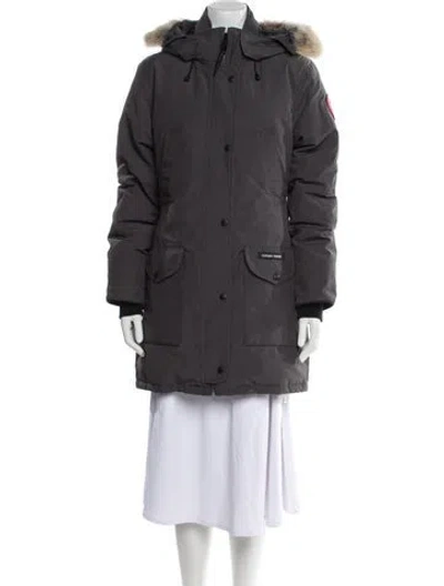 Pre-owned Canada Goose Down Coat In Gray