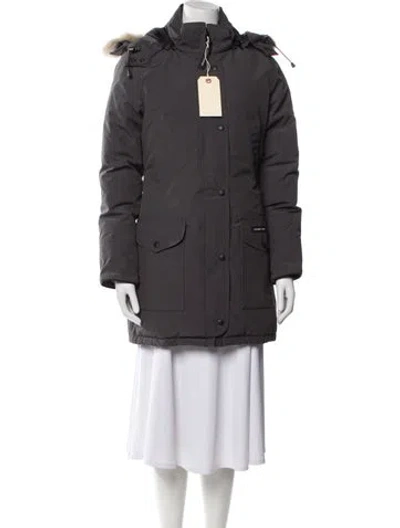 Pre-owned Canada Goose Down Coat In Gray