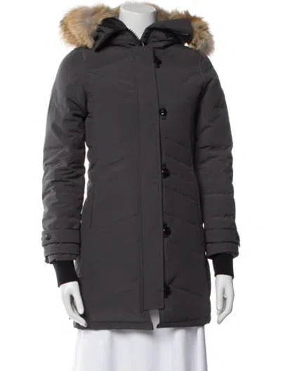 Pre-owned Canada Goose Down Coat In Gray