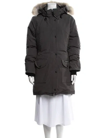 Pre-owned Canada Goose Down Coat In Gray