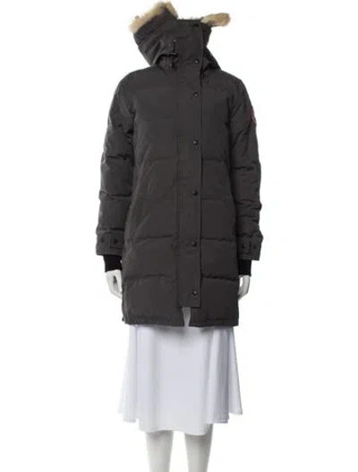 Pre-owned Canada Goose Down Coat In Gray