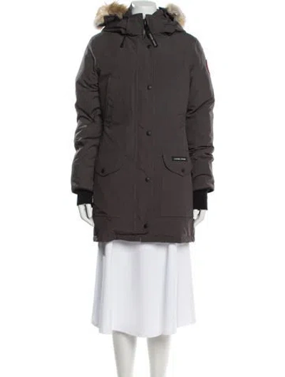 Pre-owned Canada Goose Down Coat In Gray