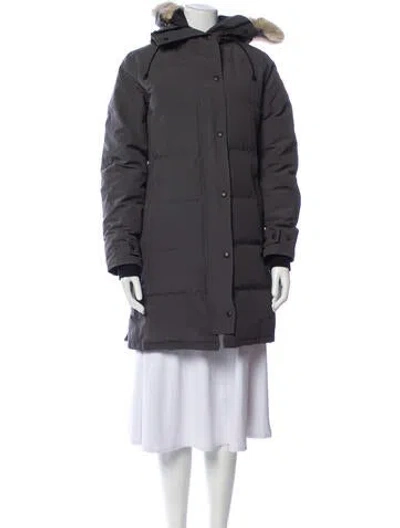 Pre-owned Canada Goose Down Coat In Gray