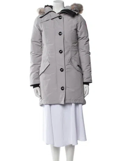 Pre-owned Canada Goose Down Coat In Gray