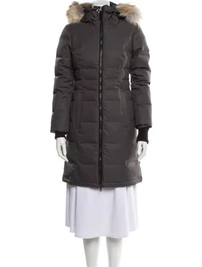 Pre-owned Canada Goose Down Coat In Gray