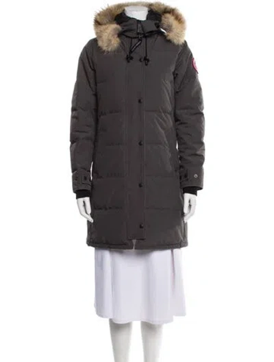 Pre-owned Canada Goose Down Coat In Gray