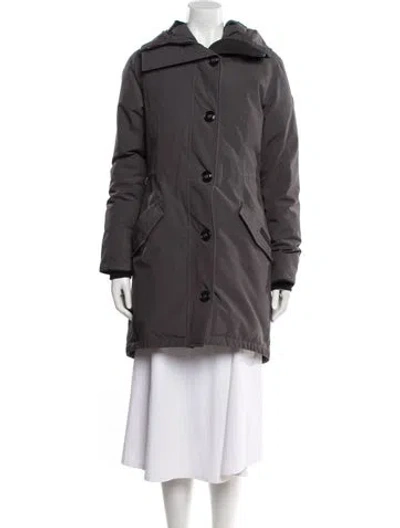Pre-owned Canada Goose Down Coat In Gray