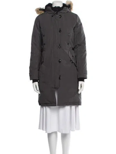 Pre-owned Canada Goose Down Coat In Gray