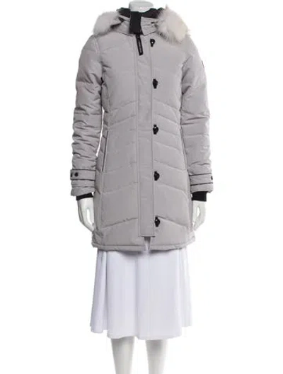 Pre-owned Canada Goose Down Coat In Gray