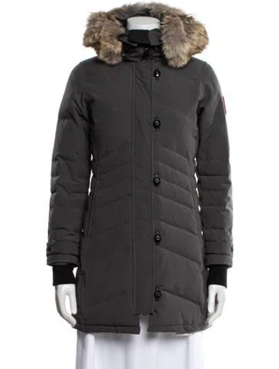 Pre-owned Canada Goose Down Coat In Gray