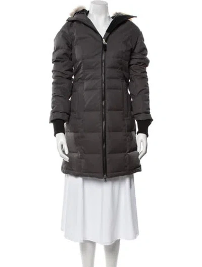 Pre-owned Canada Goose Down Coat In Gray