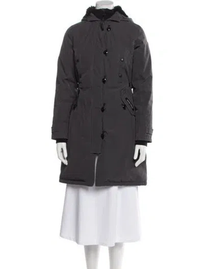 Pre-owned Canada Goose Down Coat In Gray