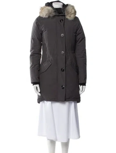 Pre-owned Canada Goose Down Coat In Gray
