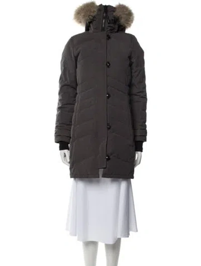 Pre-owned Canada Goose Down Coat In Gray