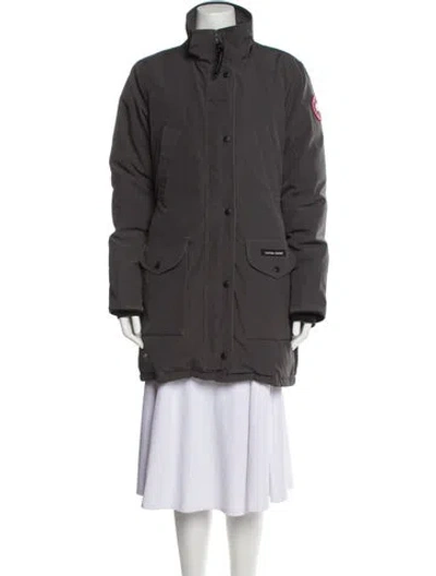 Pre-owned Canada Goose Down Coat In Gray