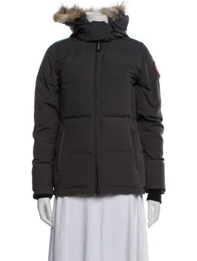 Pre-owned Canada Goose Down Coat In Gray