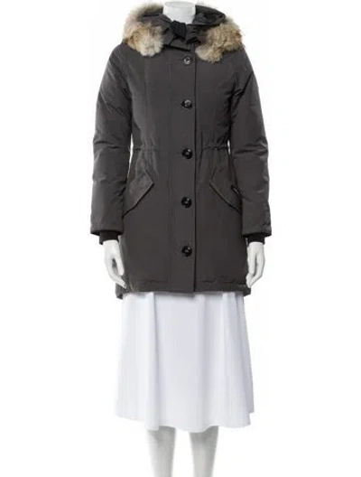 Pre-owned Canada Goose Down Coat In Gray