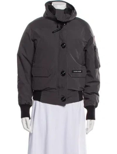 Pre-owned Canada Goose Down Coat In Gray