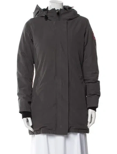 Pre-owned Canada Goose Down Coat In Gray
