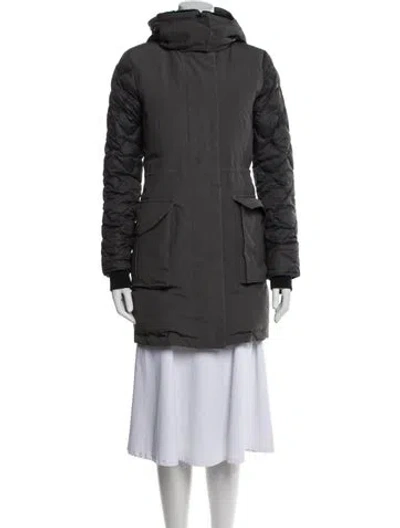 Pre-owned Canada Goose Down Coat In Gray