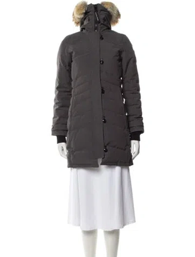 Pre-owned Canada Goose Down Coat In Gray